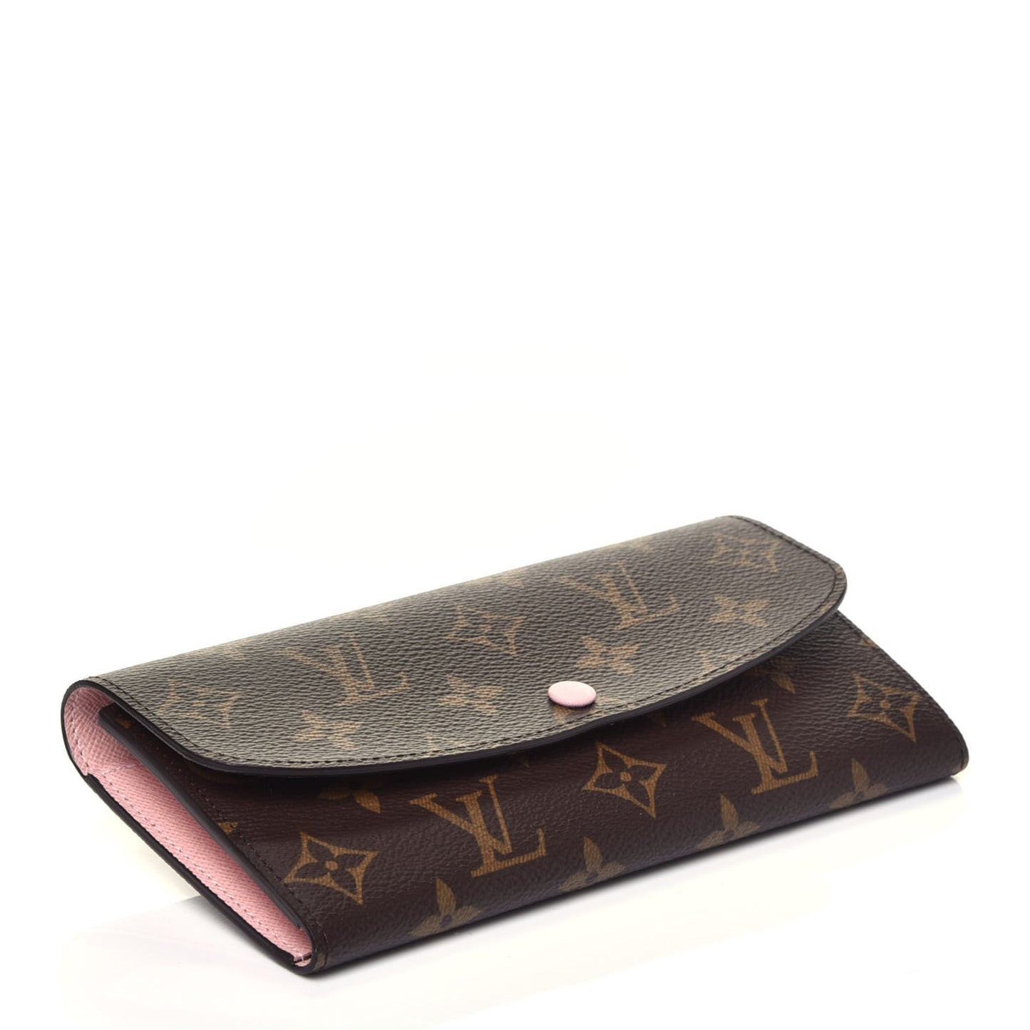 Monogram Emilie Wallet Rose Ballerine