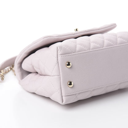 Chanel Caviar Quilted Mini Coco Handle Flap Lilas Lilac 7 of 8