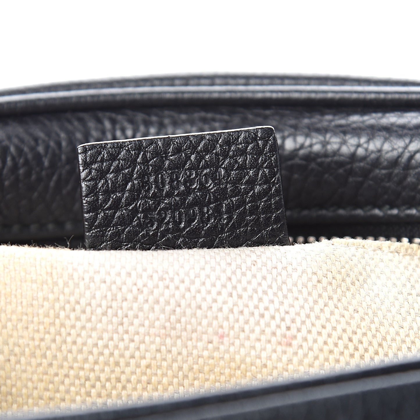 Pebbled Calfskin Small Soho Disco Bag Black