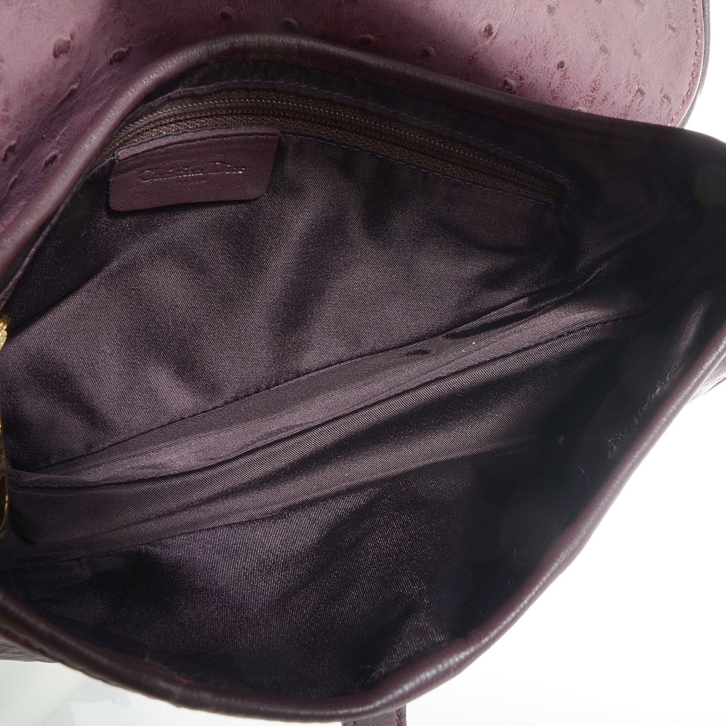 Ostrich Saddle Bag Purple