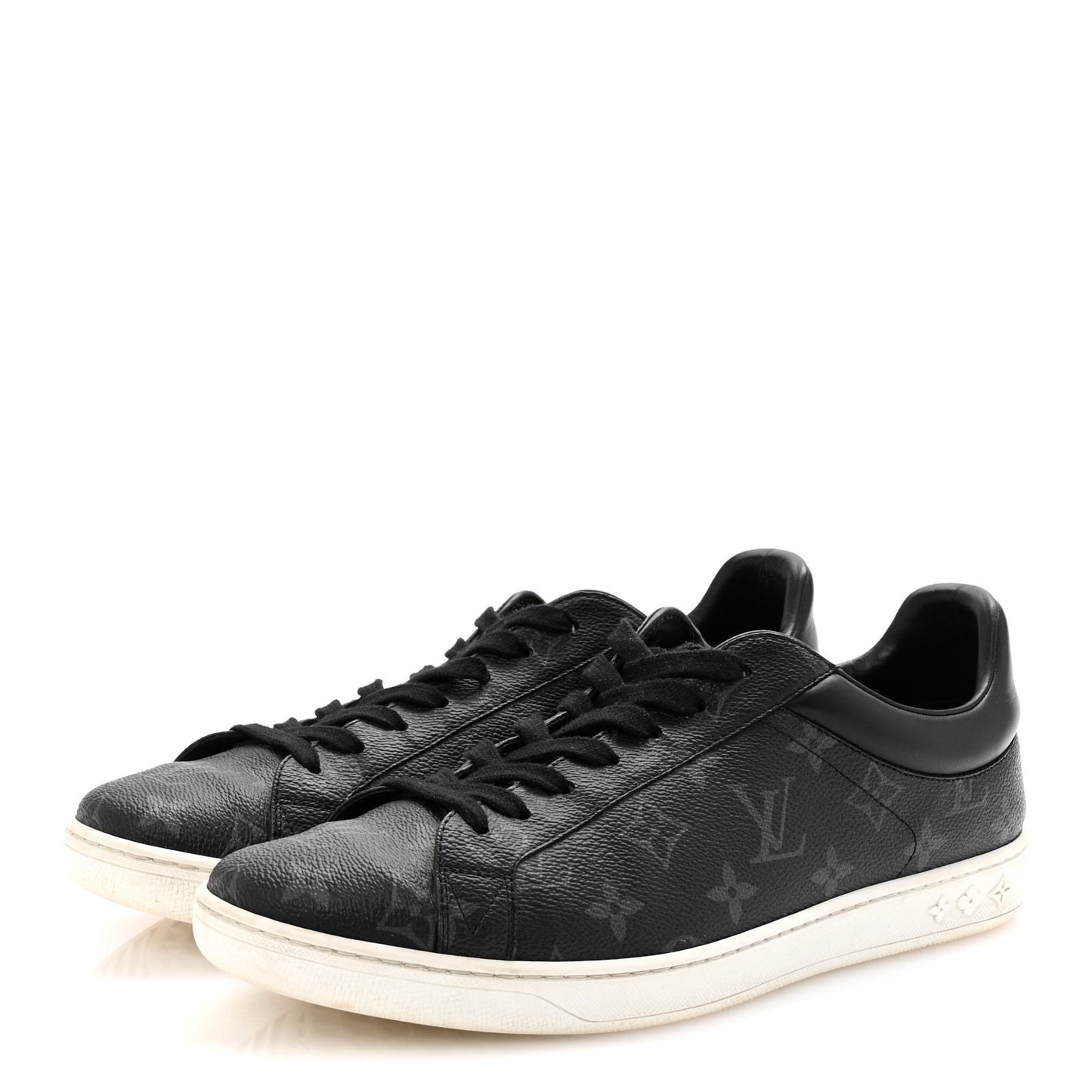 Calfskin Monogram Eclipse Luxembourg Sneakers Black