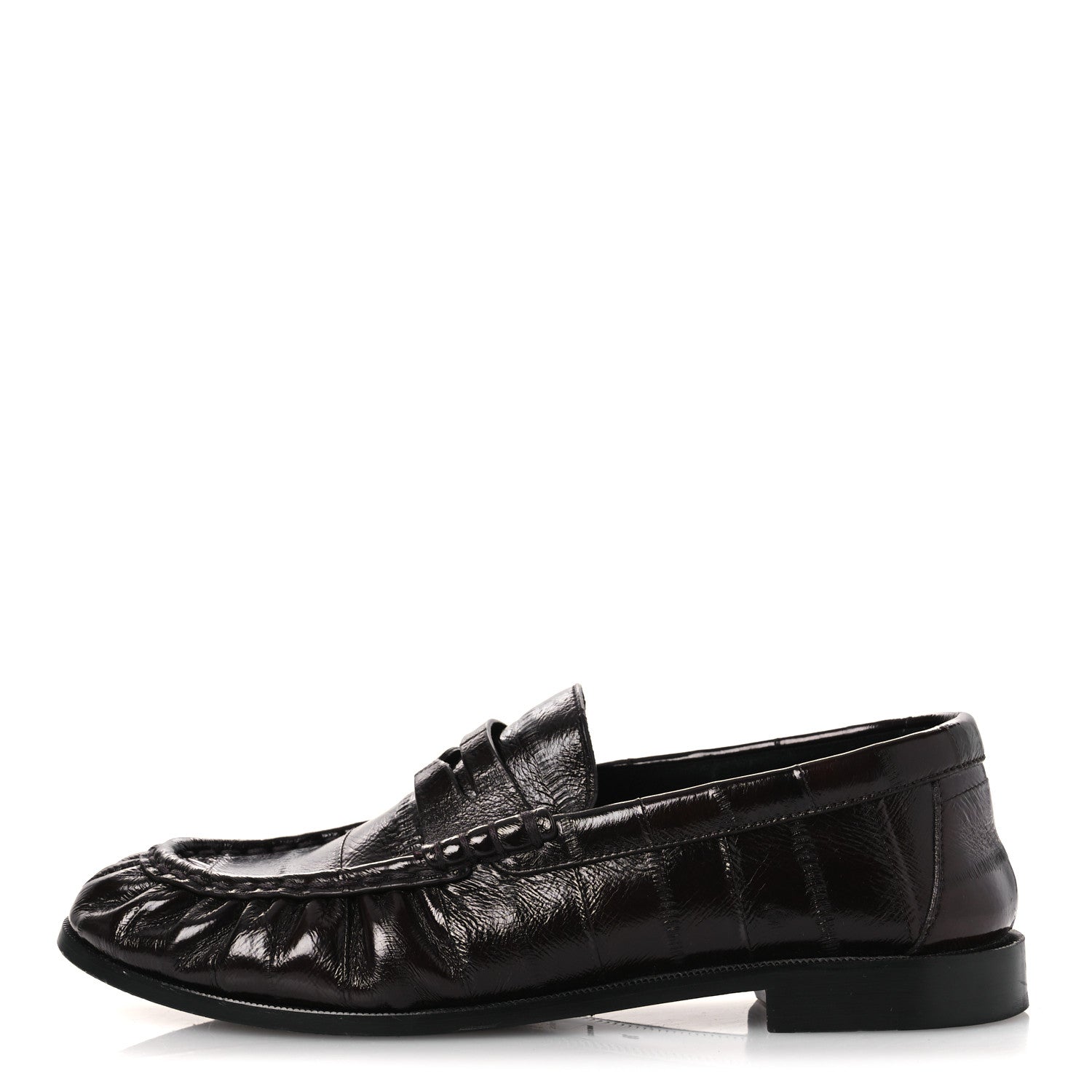 Saint Laurent Supple Eel Le 15 Loafer Penny Slippers 39 Burnt Brown 1 of 10