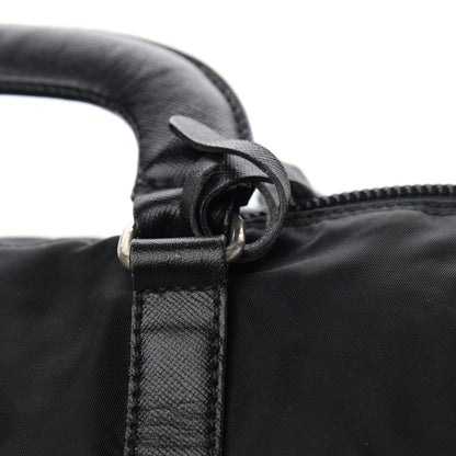 Prada Tessuto Nylon Saffiano Top Handle Bag Black 13 of 14