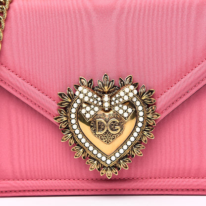 Dolce & Gabbana Silk Small Devotion Envelope Top Handle Bag Pink 12 of 13