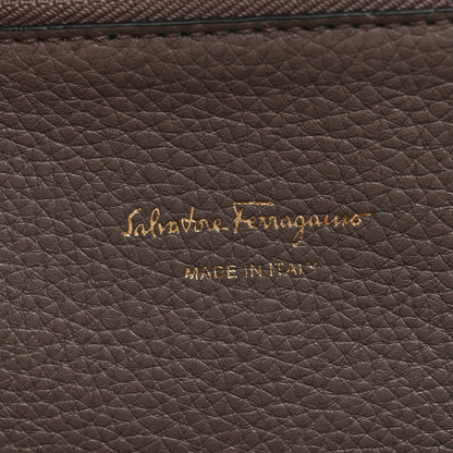 Salvatore Ferragamo Calfskin Large Studio Bag Caraway Seed 6 of 9