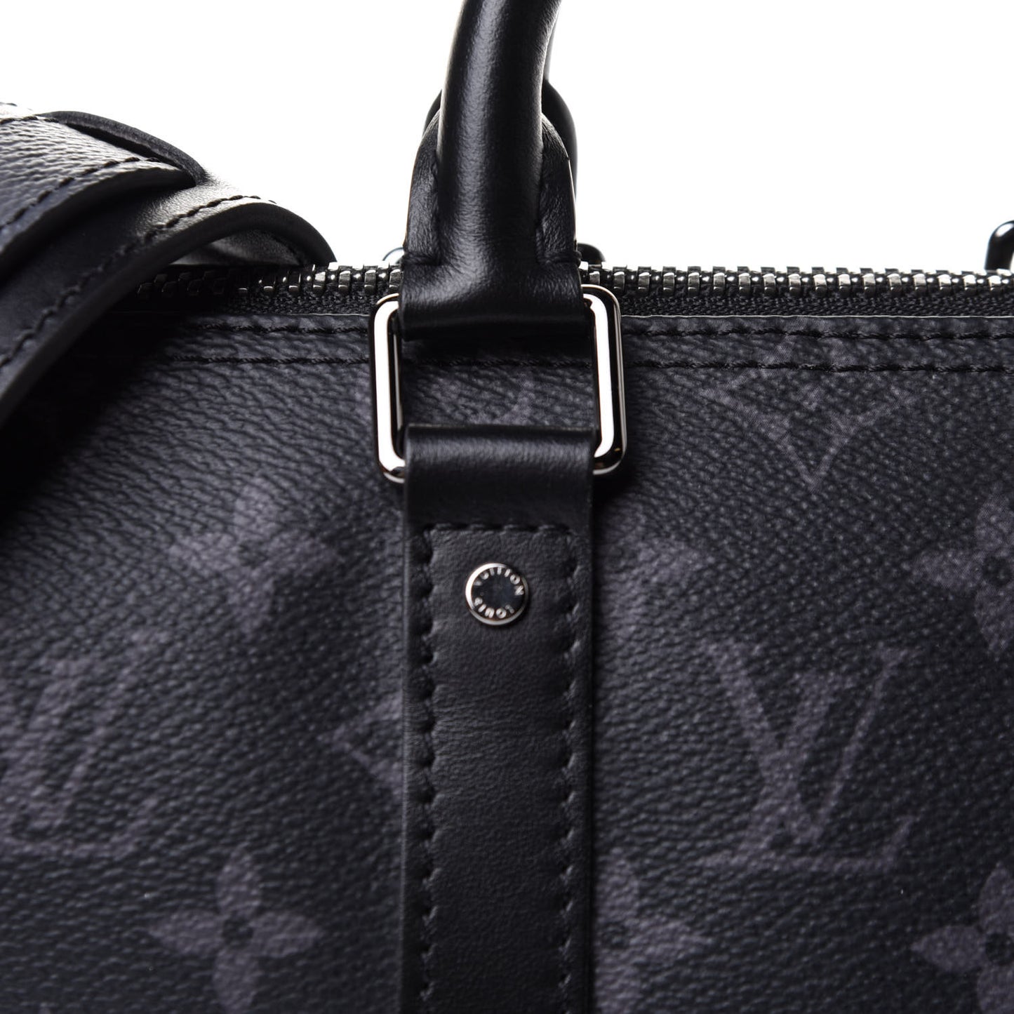 Reverse Monogram Eclipse Keepall XS Black