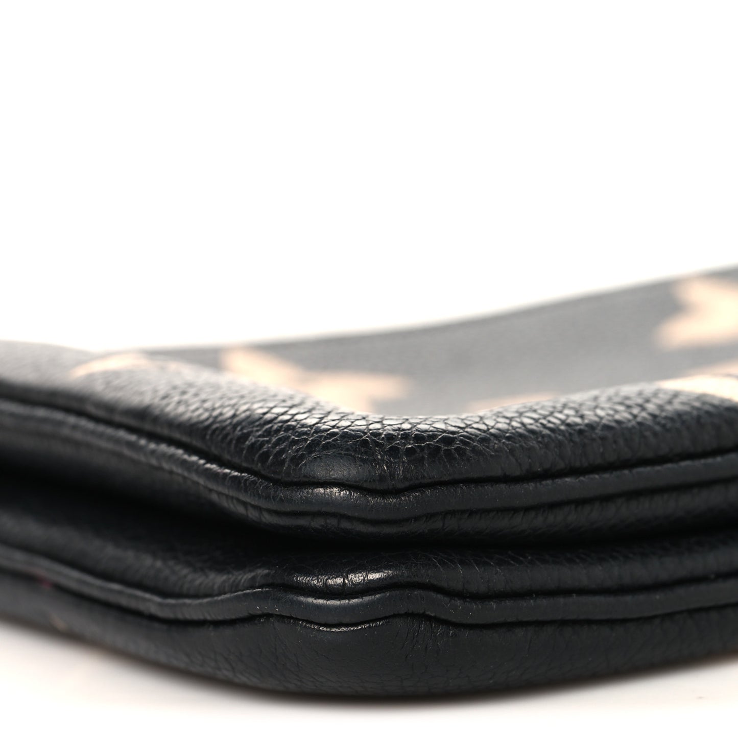 Empreinte Monogram Giant Double Zip Pochette Black Cream