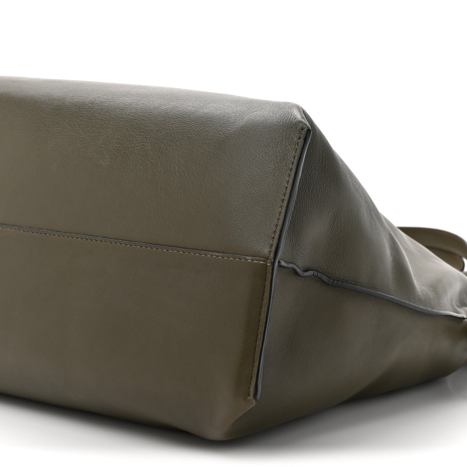 Loewe Calfskin Flamenco Knot XL Shoulder Bag Khaki Green 9 of 12