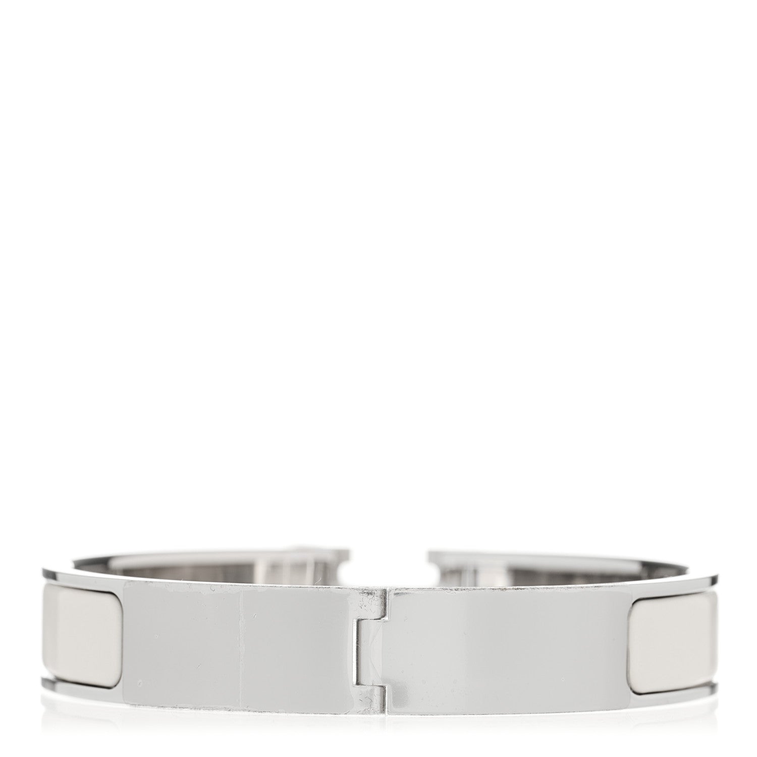 Hermes Enamel Narrow Clic Clac H Bracelet PM White 2 of 4