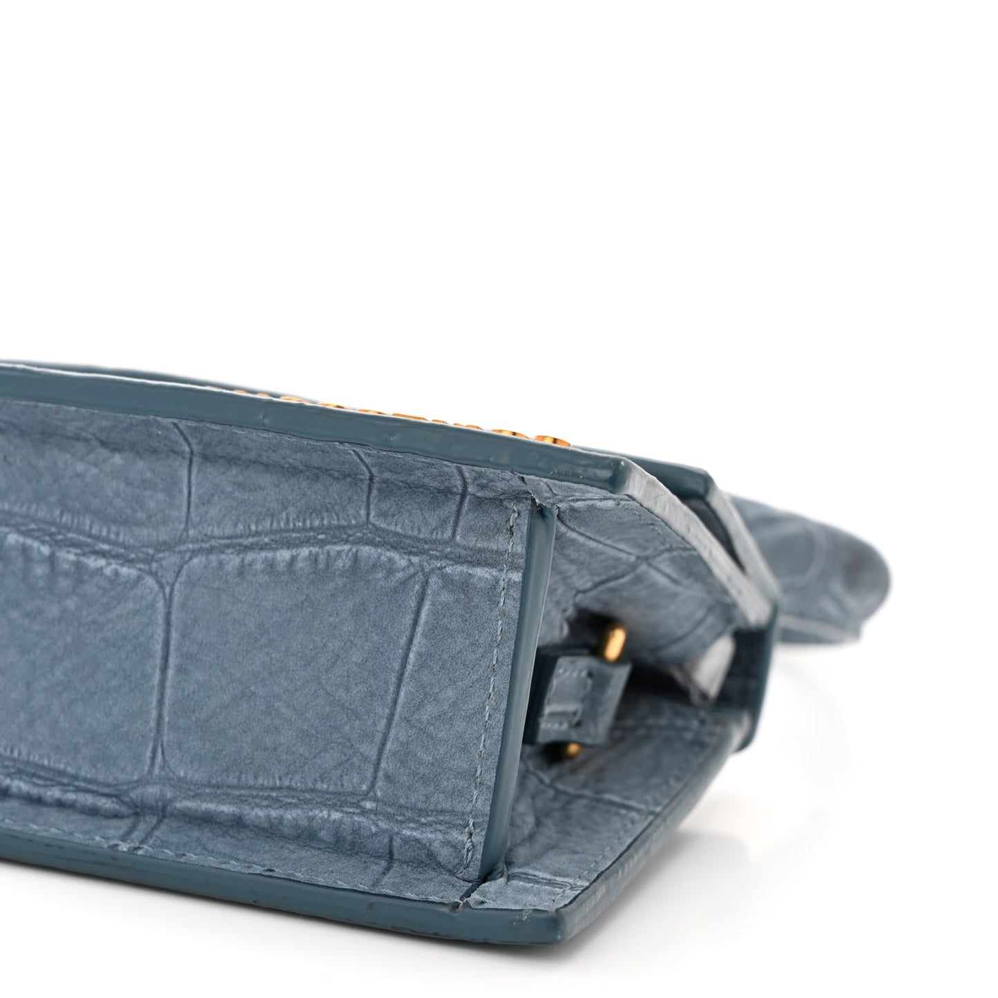 Suede Crocodile Embossed Le Chiquito Blue