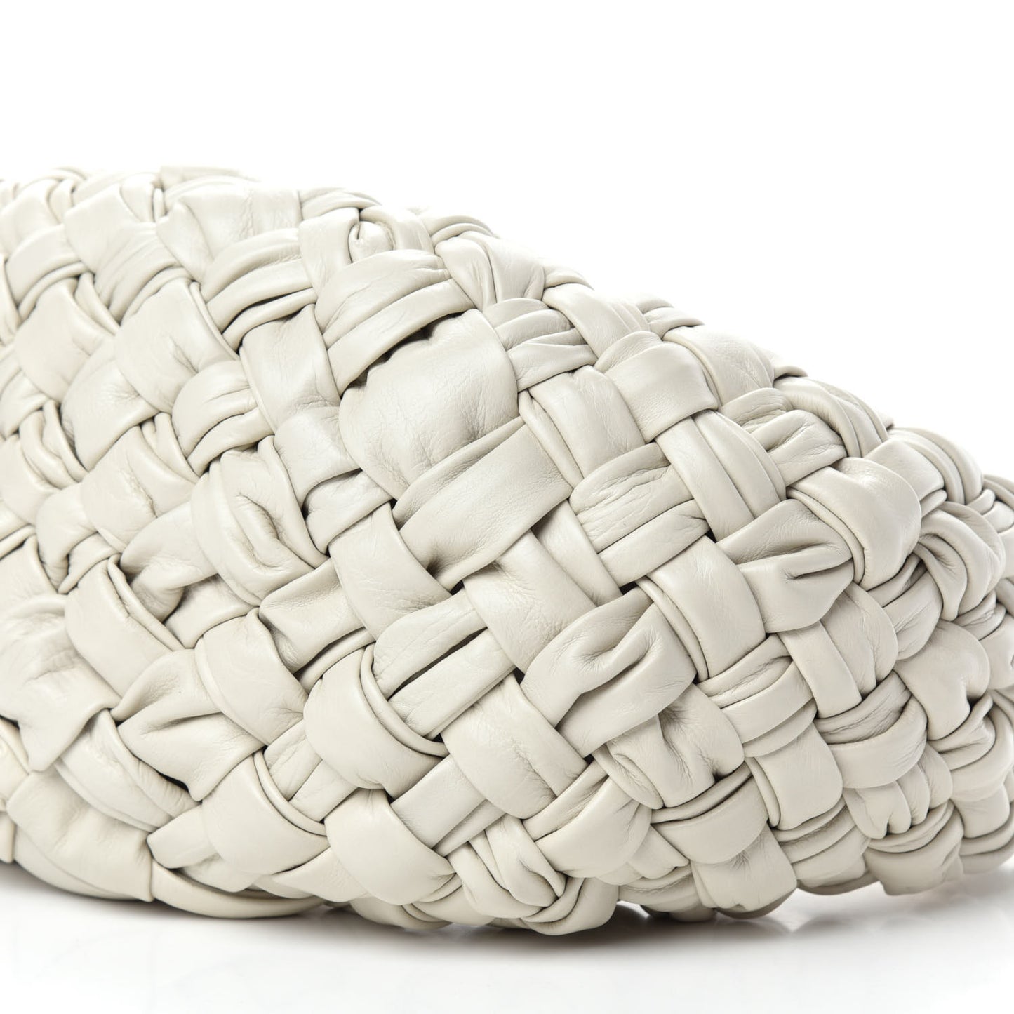 Paper Calfskin Intrecciato Banana Hobo Plaster