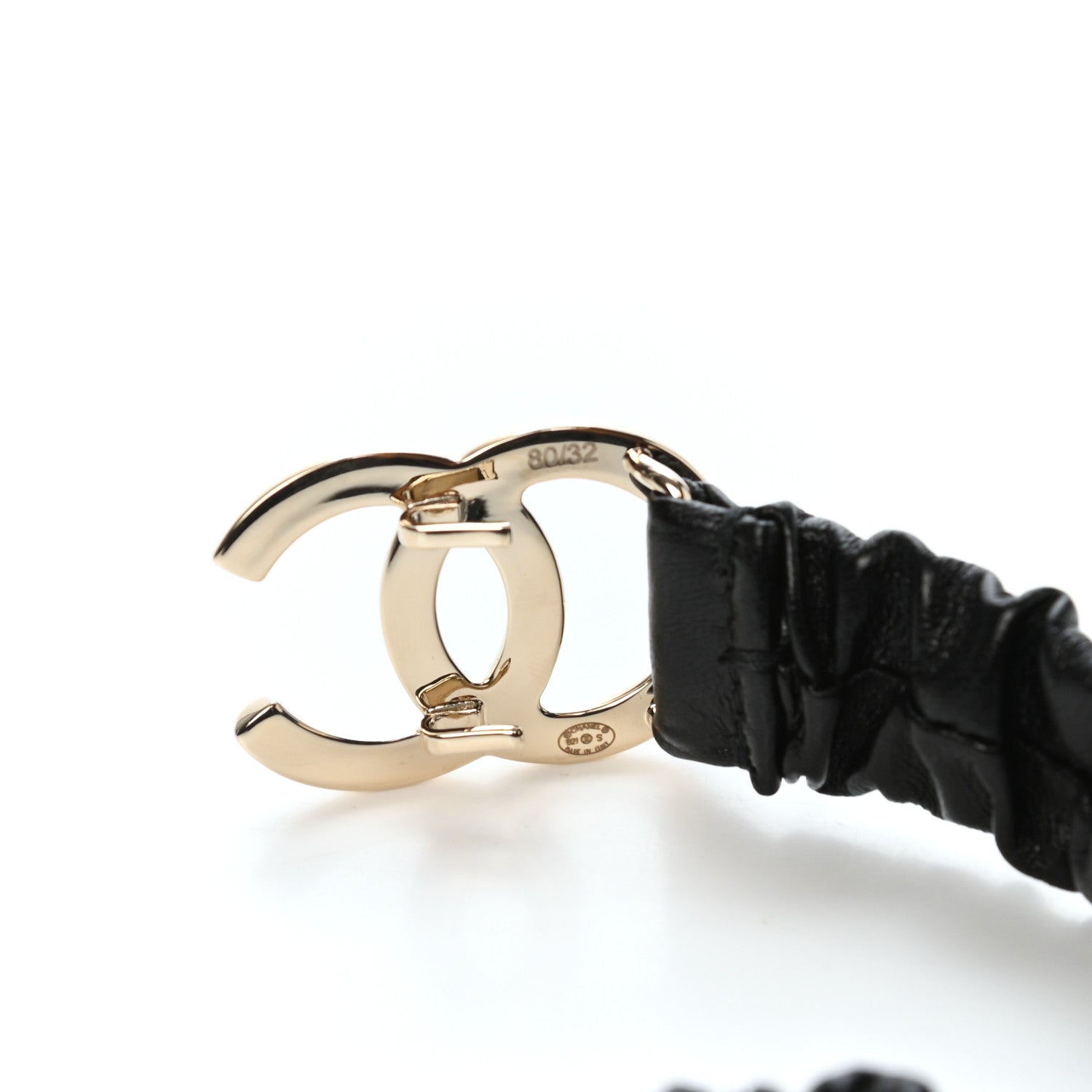 Chanel Lambskin CC Belt 80 Black 3 of 4