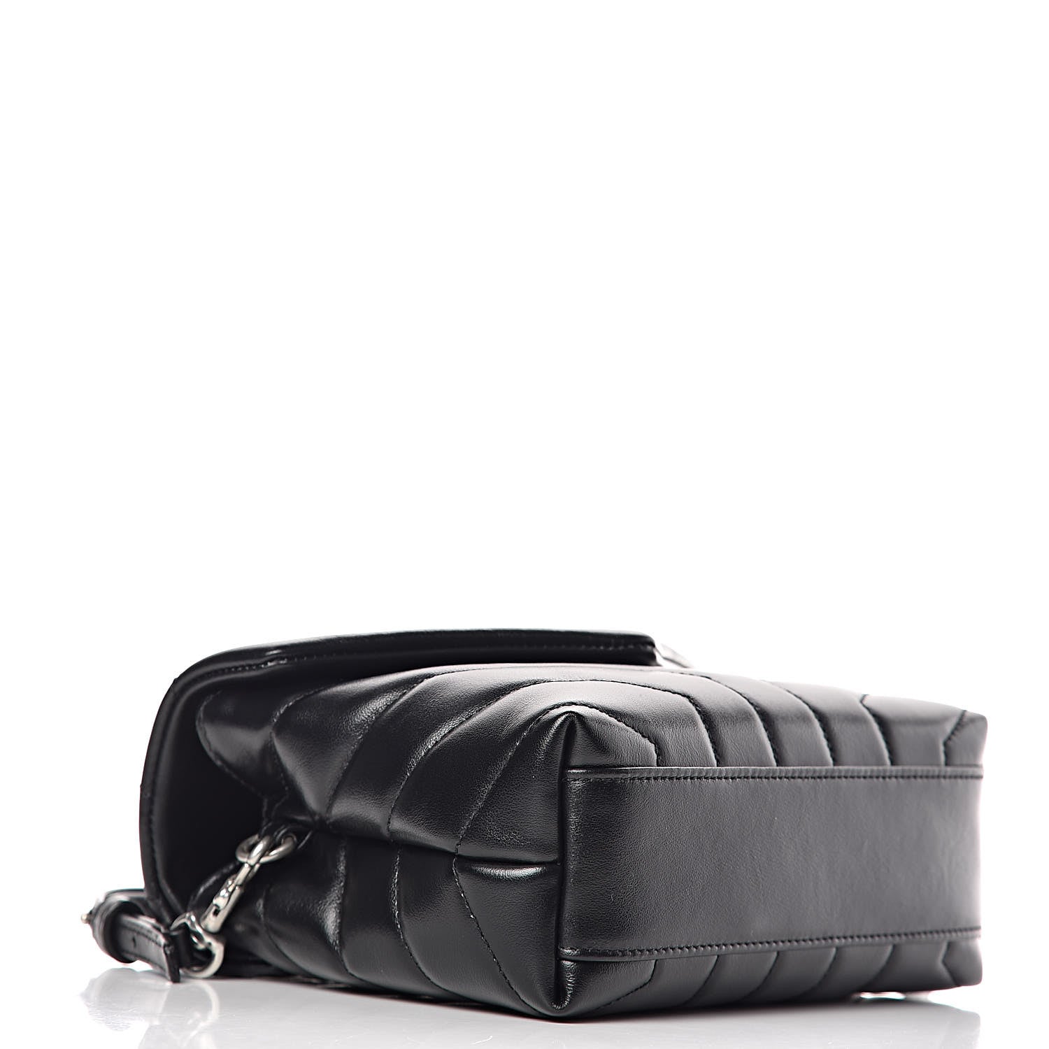 Saint Laurent Calfskin Y Quilted Monogram Toy Loulou Crossbody Bag Black 4 of 11