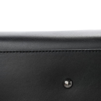 Fendi Calfskin Calf Hair Leopard Print Medium Peekaboo Iconic Satchel Black 12 of 14