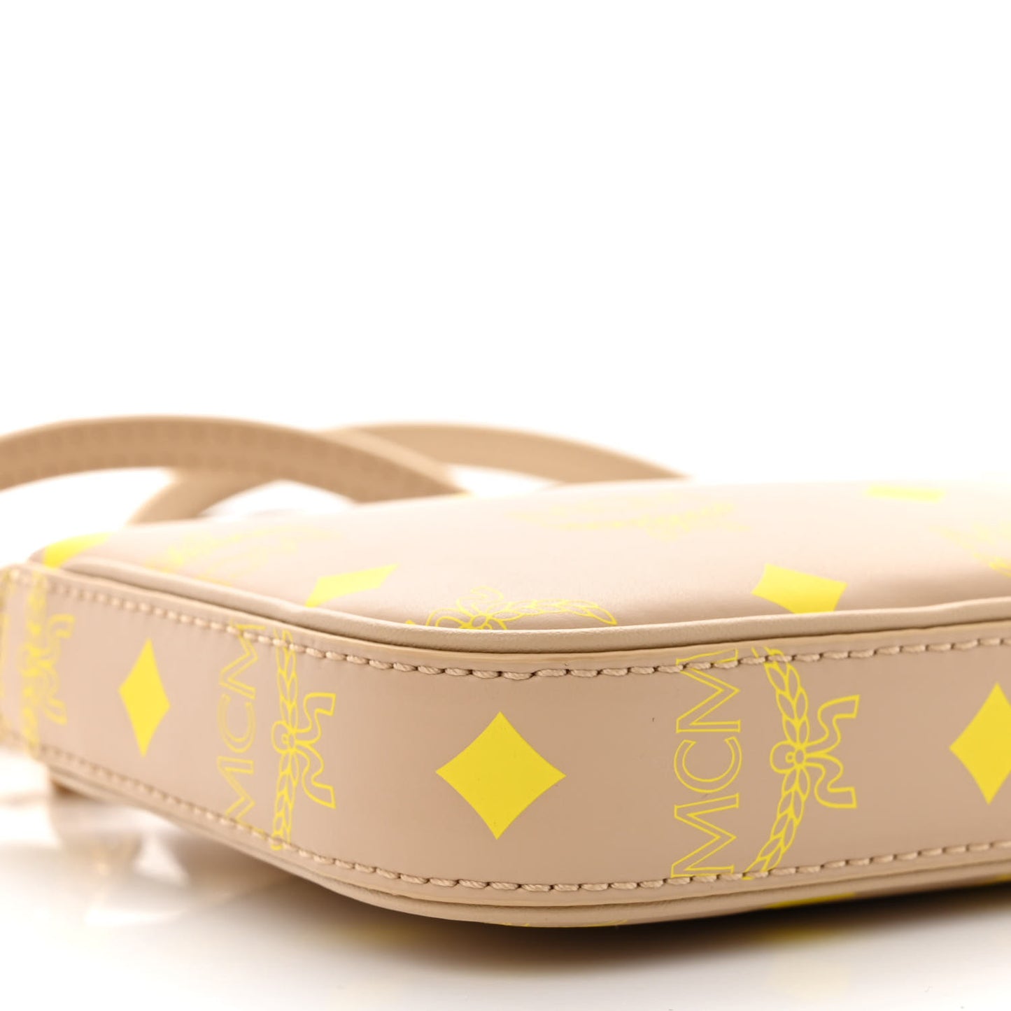 Calfskin Color Splash Mini Pouch on Chain Croissant