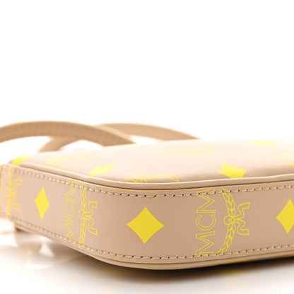 MCM Calfskin Color Splash Mini Pouch on Chain Croissant 8 of 9