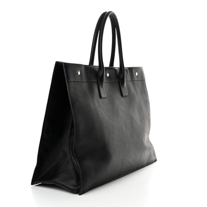 Saint Laurent Vitello Rive Gauche Large Tote Black 3 of 13