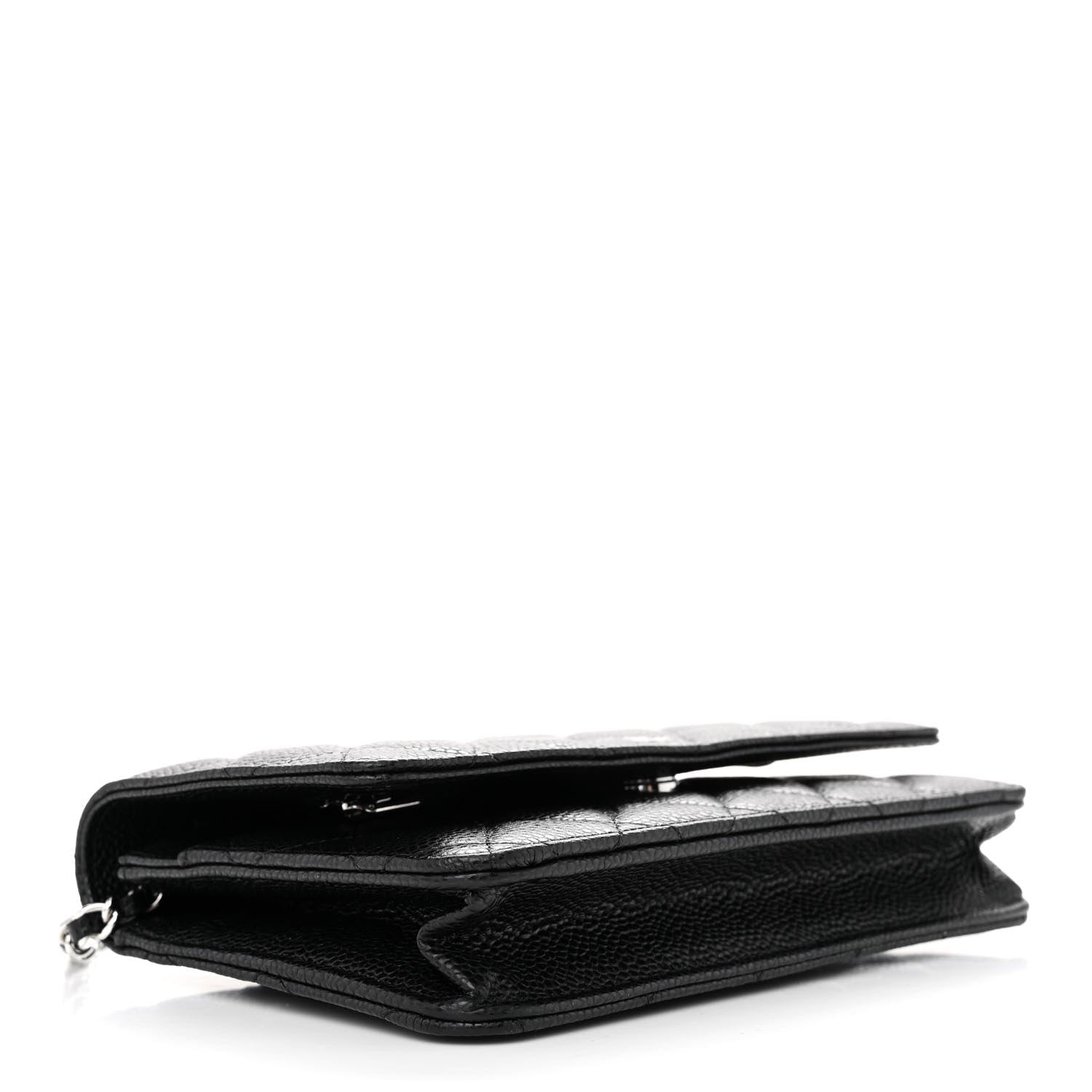 Chanel Caviar Quilted Wallet on Chain WOC Black 4 of 12