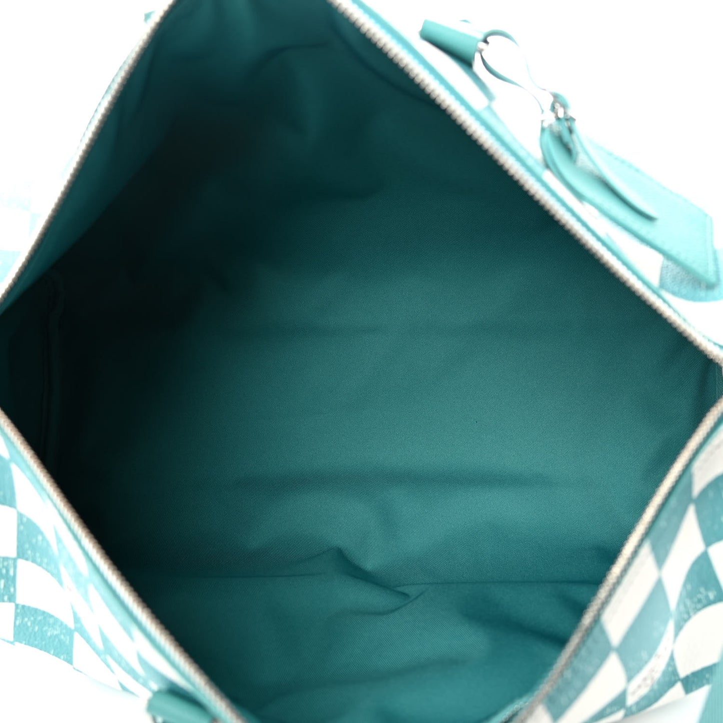 Calfskin Damier Keepall Bandouliere 45 Teal