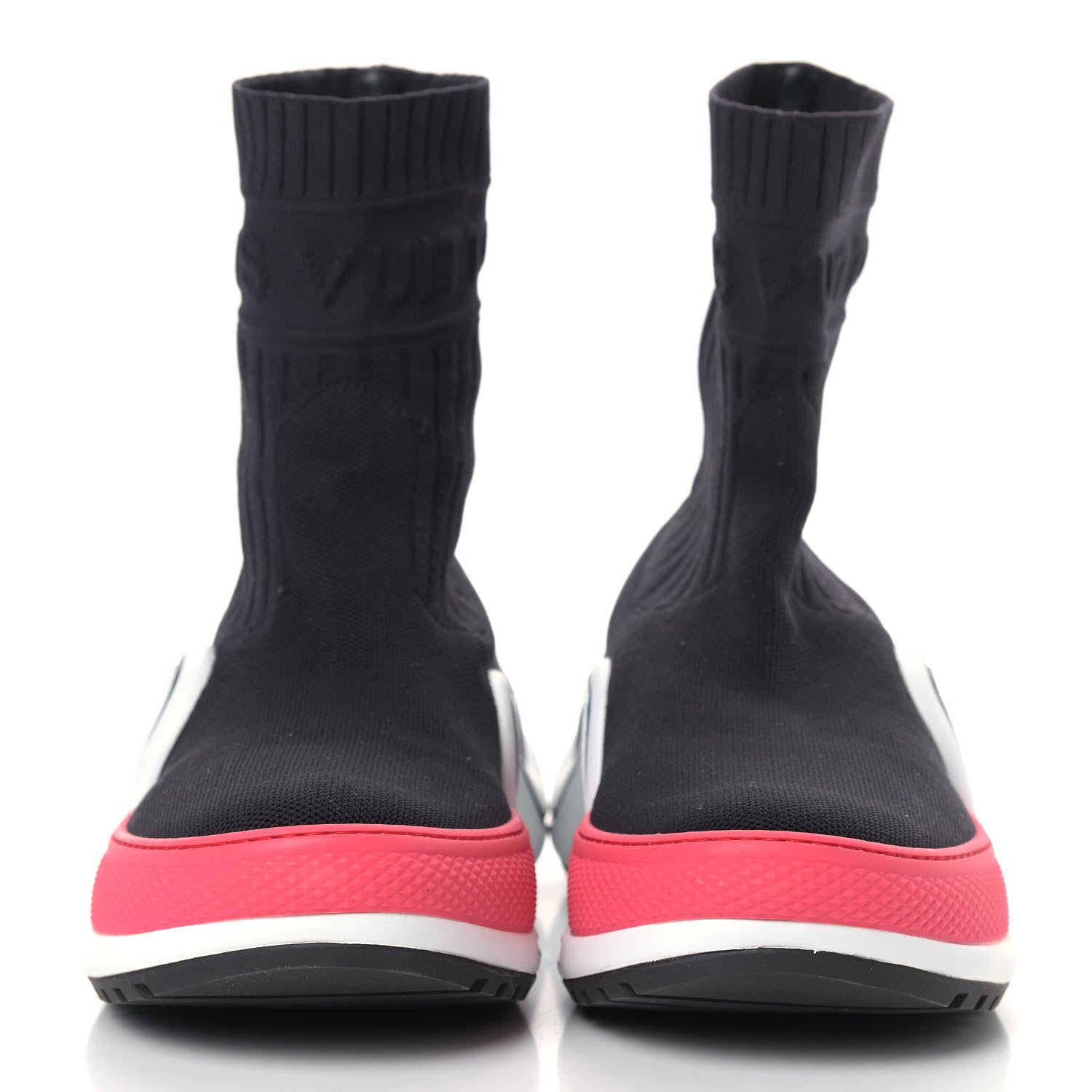 Louis Vuitton Stretch Textile LV Archlight Sneaker Boots 38 Fuchsia Black 3 of 19