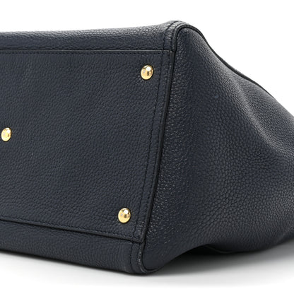 Salvatore Ferragamo Calfskin Verve Tote Navy 8 of 18
