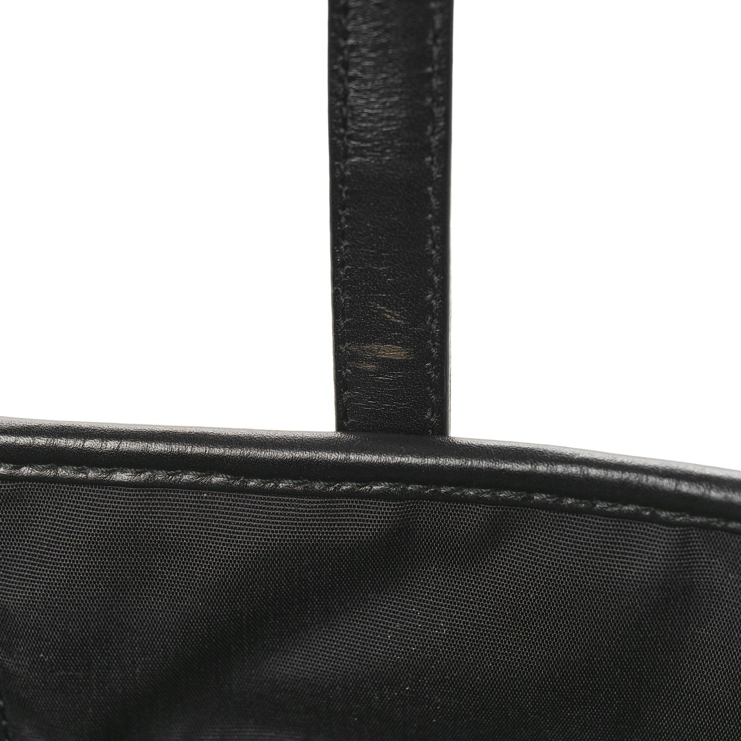 Coated Canvas Cannage Small Panarea Tote Black