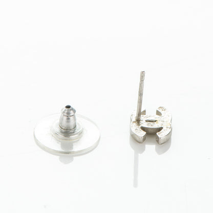 Chanel Crystal Timeless CC Earrings Silver 4 of 5