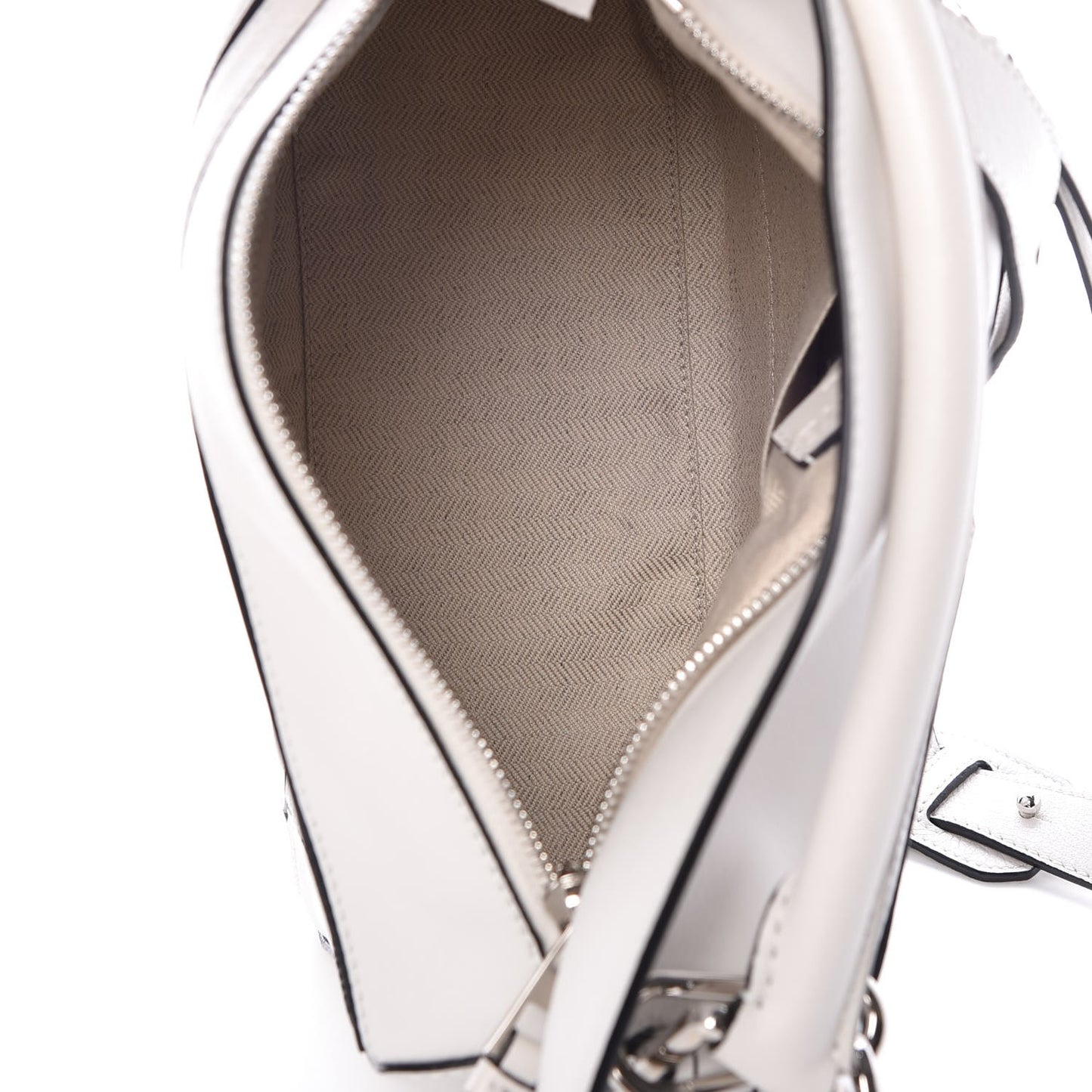 Calfskin Small Puzzle Bag White