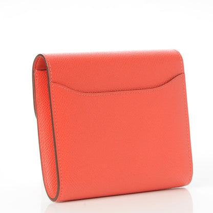 Hermes Epsom Constance Short Wallet Rose Jaipur 3 of 7