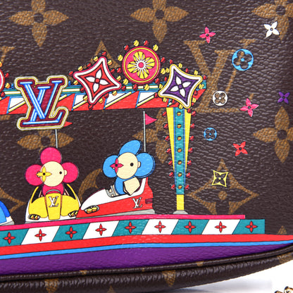 Louis Vuitton Monogram 2020 Christmas Animation Bumper Cars Mini Pochette Accessories Coquelicot 10 of 11