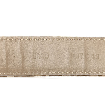 Fendi Zucchino Cuoio Belt 75 30 Beige Tortora Pietra 4 of 6