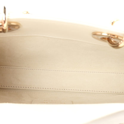 Christian Dior Lambskin Cannage Medium Lady D-Joy White 5 of 10