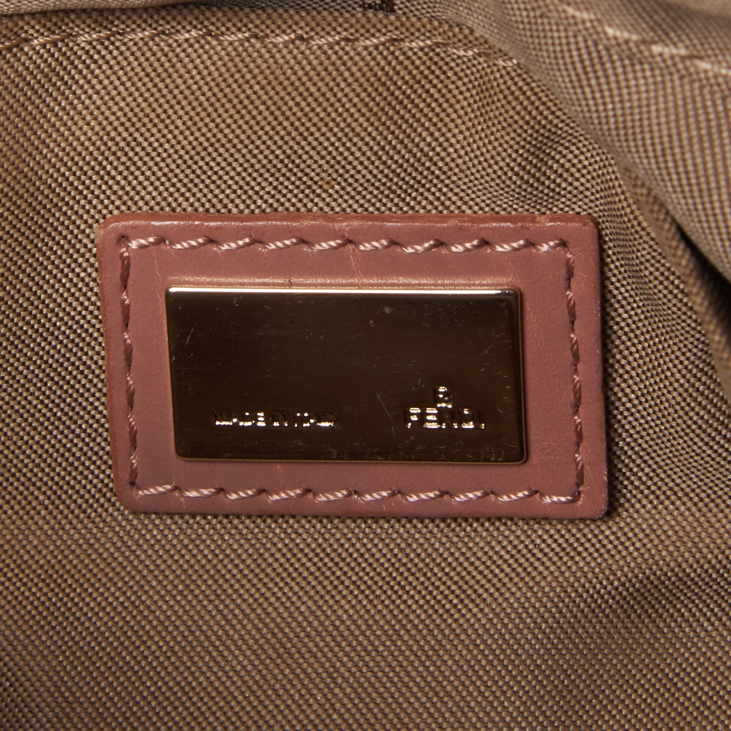 Fendi Zucca Cuoio Lucido Small Chef Shopping Tote Tobacco Bois de Rose 7 of 7