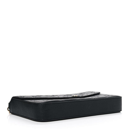 Louis Vuitton Empreinte Pochette Felicie Chain Wallet Black 3 of 5