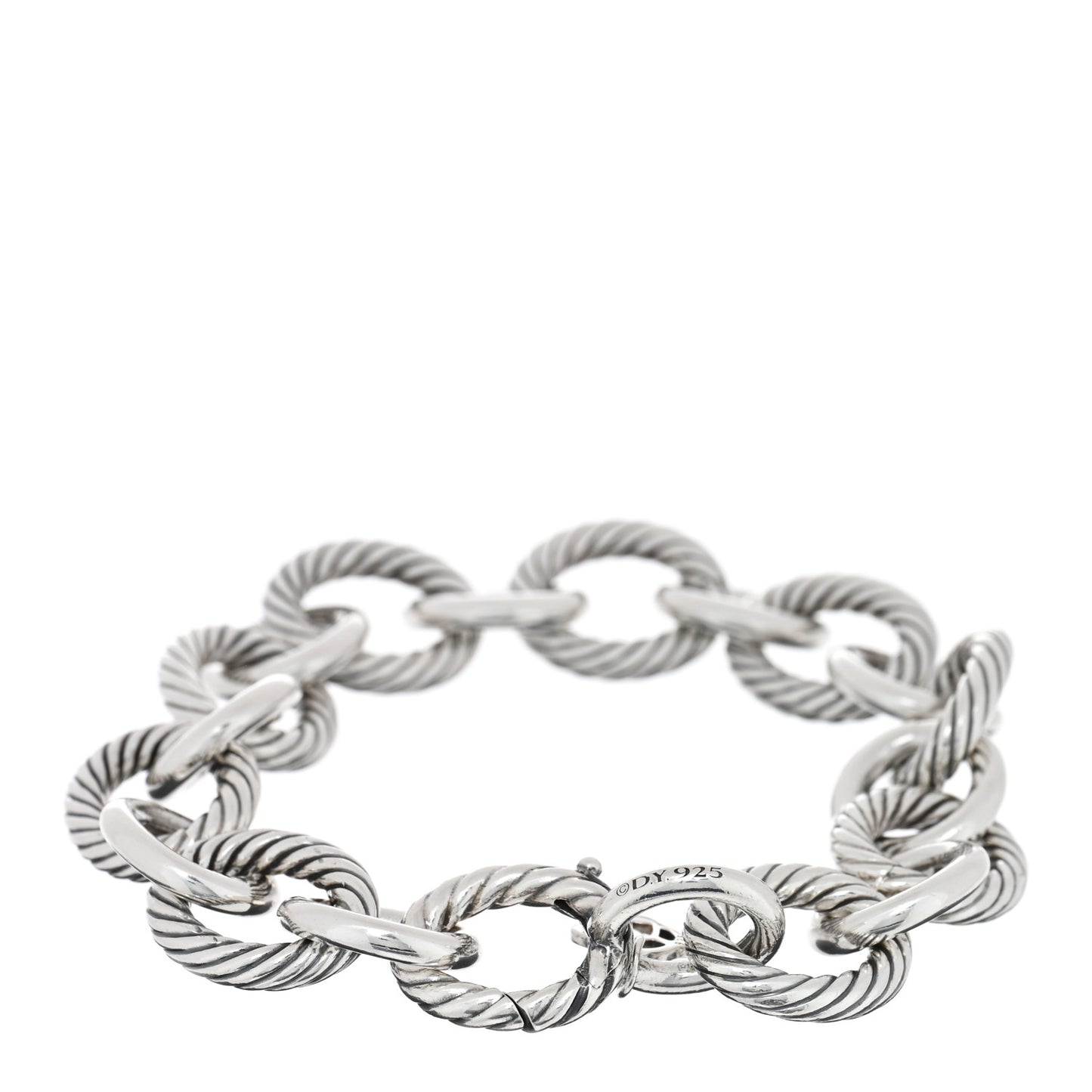 Sterling Silver 12mm Large Oval Link Bracelet