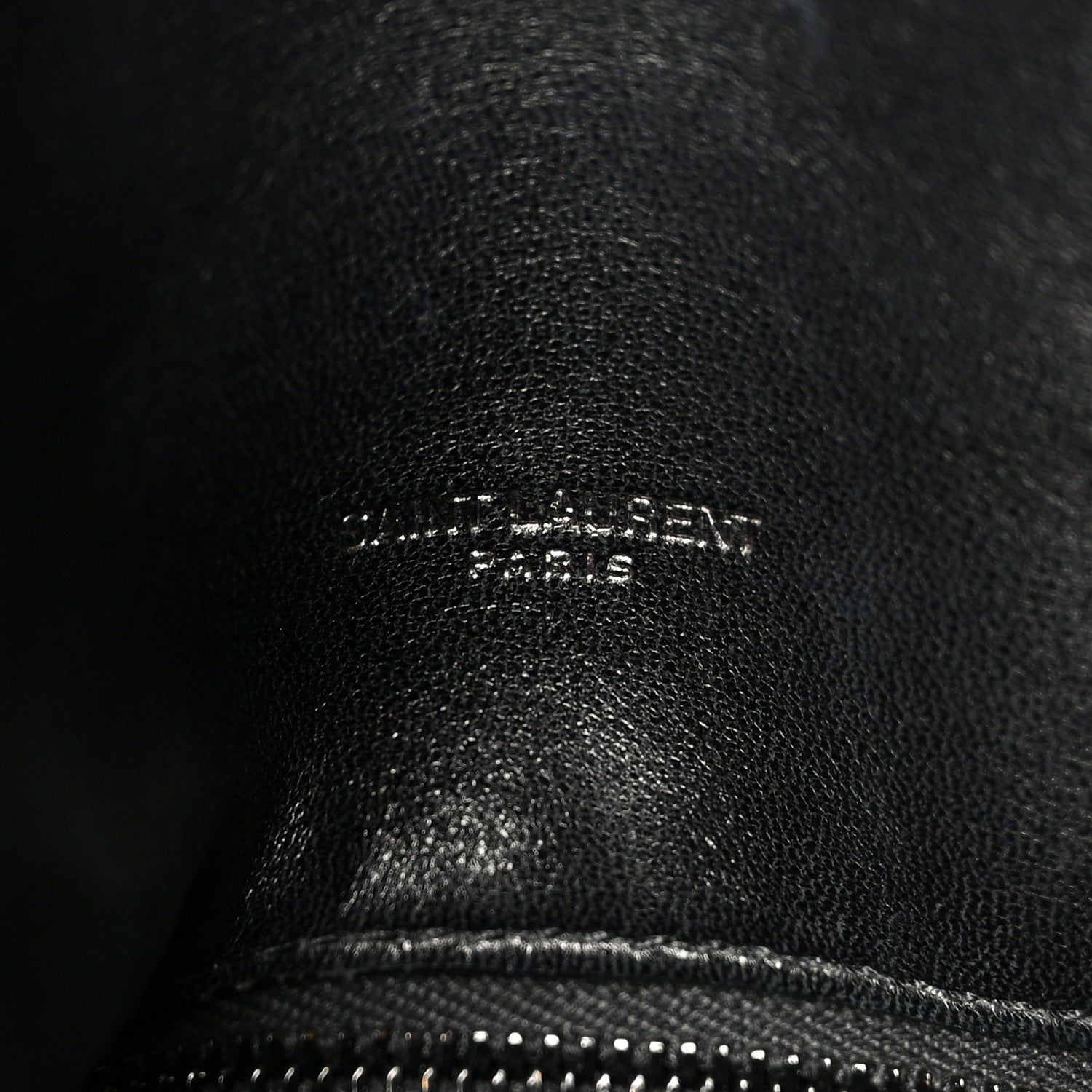 Saint Laurent Lambskin Quilted Monogram Monochrome Small Loulou Puffer Chain Satchel Black 7 of 11