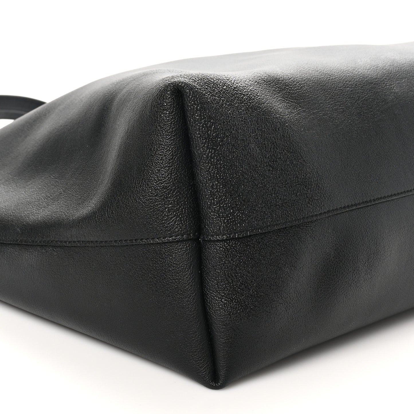 Calfskin Large Shopping Tote Black