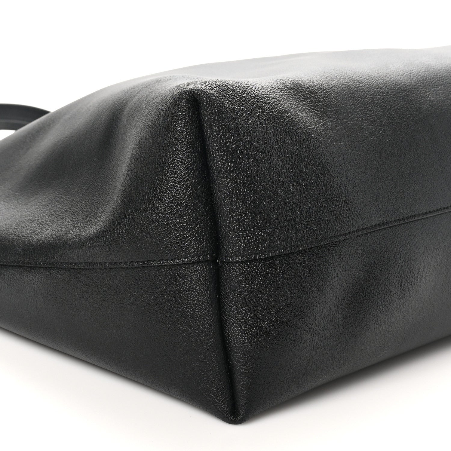 Saint Laurent Calfskin Large Shopping Tote Black 10 of 11