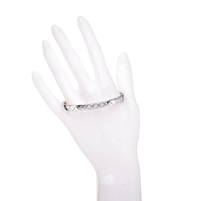 Chanel 18K White Gold Diamond Coco Crush Bracelet M 2 of 6