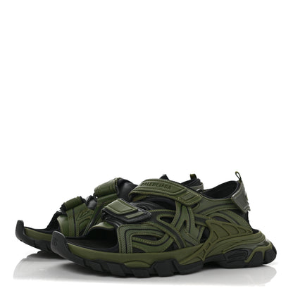 Balenciaga Neoprene Rubber Mens Track Sandals 44 Dark Kaki 3 of 8