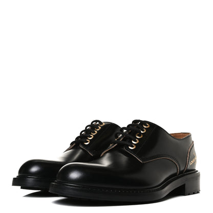 Louis Vuitton Calfskin Mens Derby Shoes 7.5 Black 3 of 11