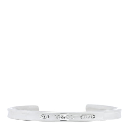 Tiffany Sterling Silver Narrow 1837 Cuff Bracelet 1 of 4