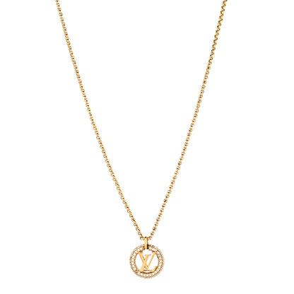 Louis Vuitton Metal Crystal Louise By Night Necklace 1 of 5