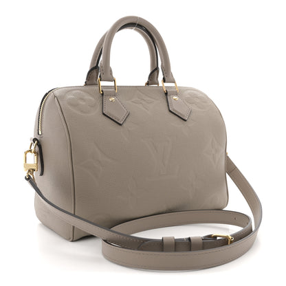 Louis Vuitton Empreinte Monogram Giant Speedy Bandouliere 25 Tourterelle 3 of 9