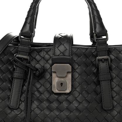 Bottega Veneta Light Calf Intrecciato Small Roma Black 9 of 14