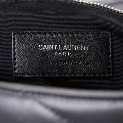 Saint Laurent Calfskin Y Quilted Monogram Medium Loulou Backpack Asphalt 8 of 11