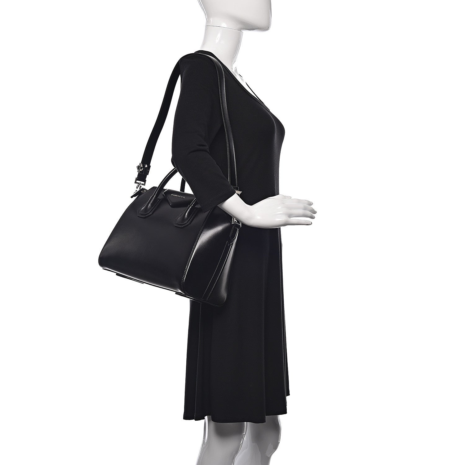 Givenchy Shiny Lord Calfskin Small Antigona Black 2 of 9