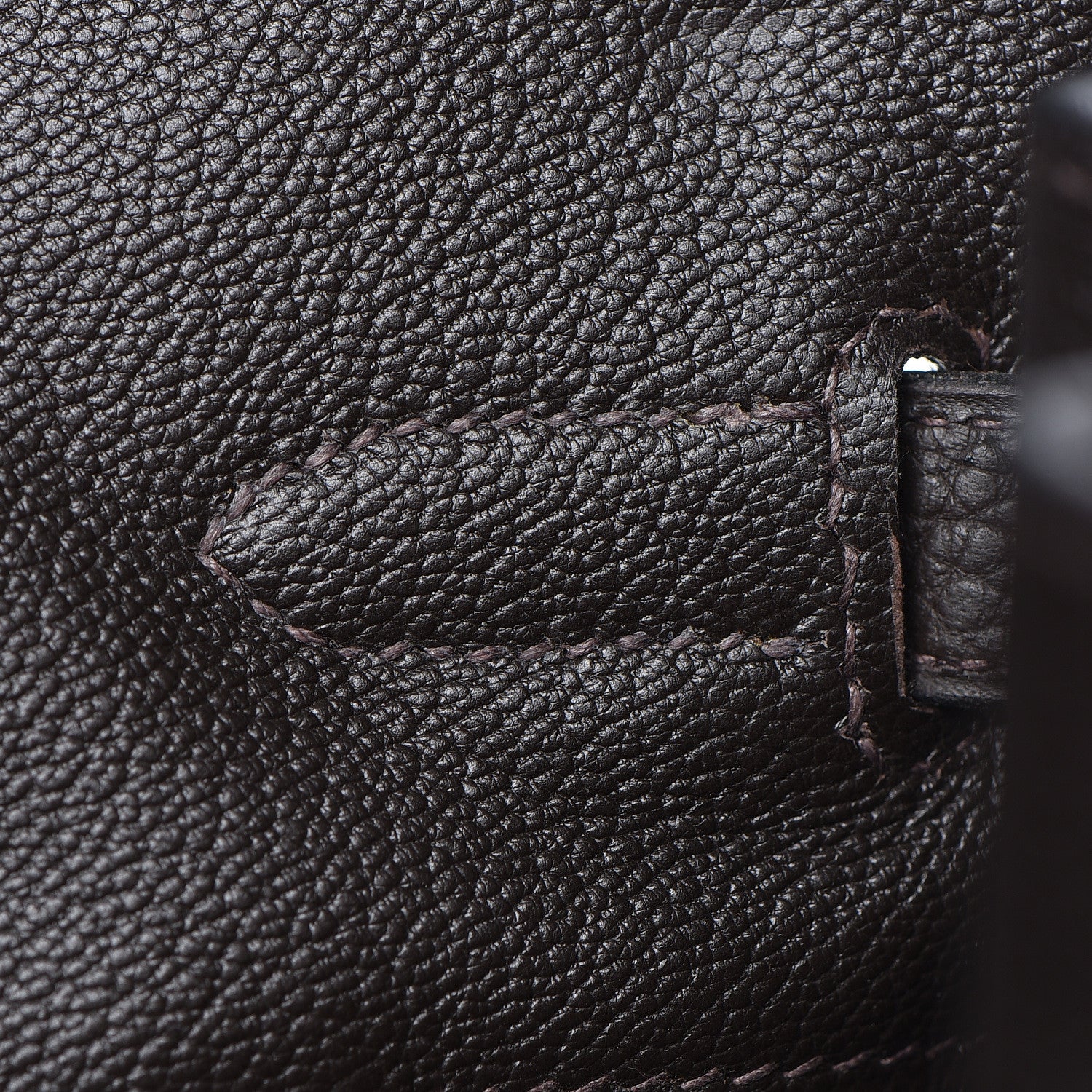 Hermes Toile Togo Birkin 40 Chocolate 18 of 37