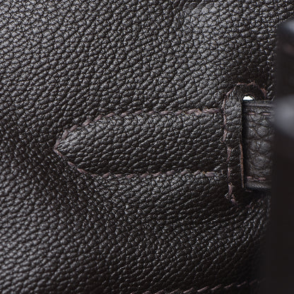 Hermes Toile Togo Birkin 40 Chocolate 18 of 37