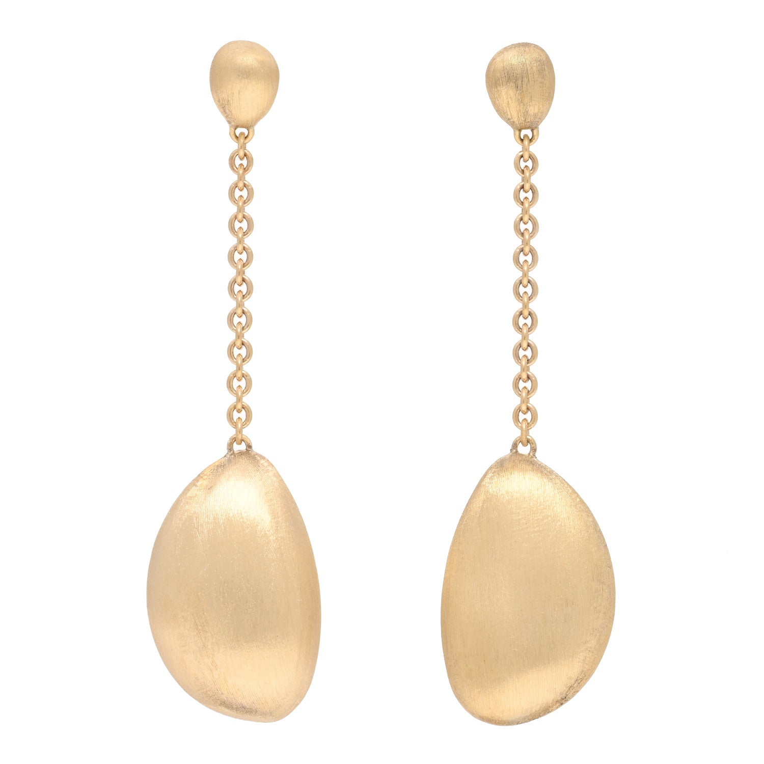 Marco Bicego 18K Yellow Gold Siviglia Single Strand Drop Earrings 1 of 4
